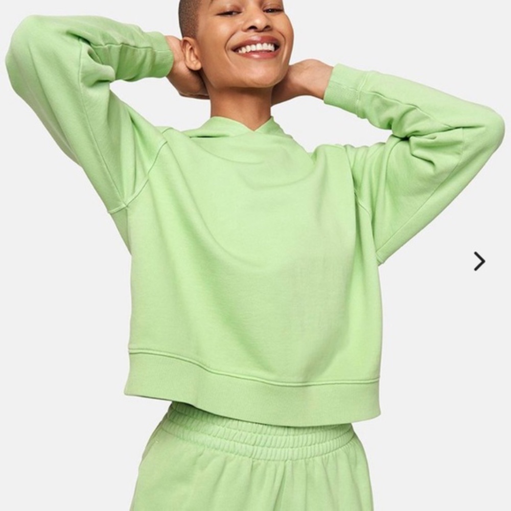 Outdoor Voices Cotton Terry Cropped Hoodie M NEW